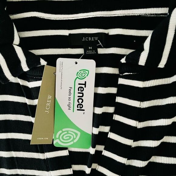 NWT J.Crew Ribbed Polo T-Shirt - Picture 7 of 9